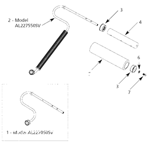 Paint-Roller Parts Diagram and Parts List for AL2275  Campbell Hausfeld Paint Sprayer